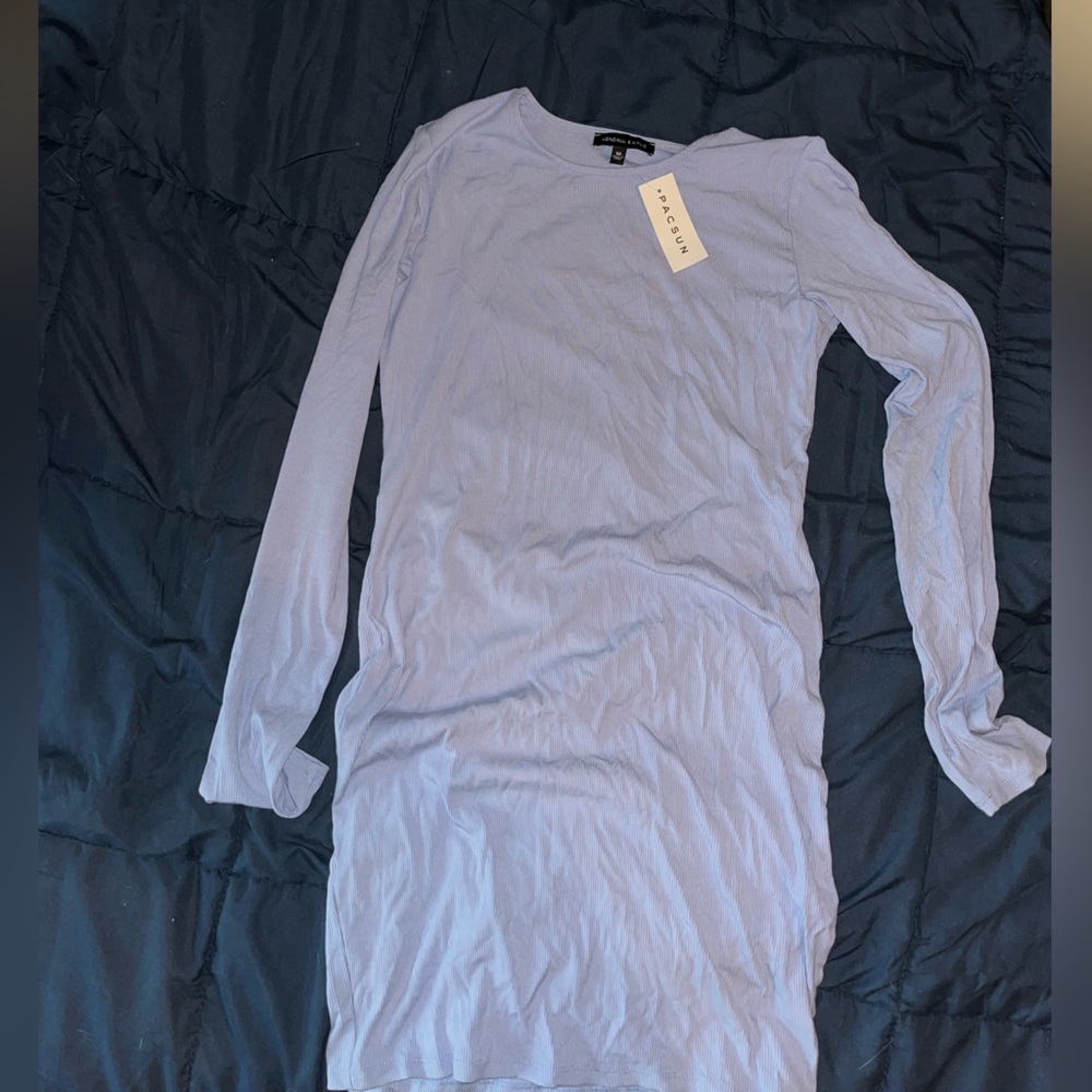 PacSun skin tight light blue dress